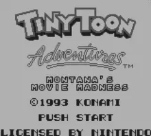 Image n° 1 - screenshots  : Tiny Toon Adventures - Montana's Movie Madness